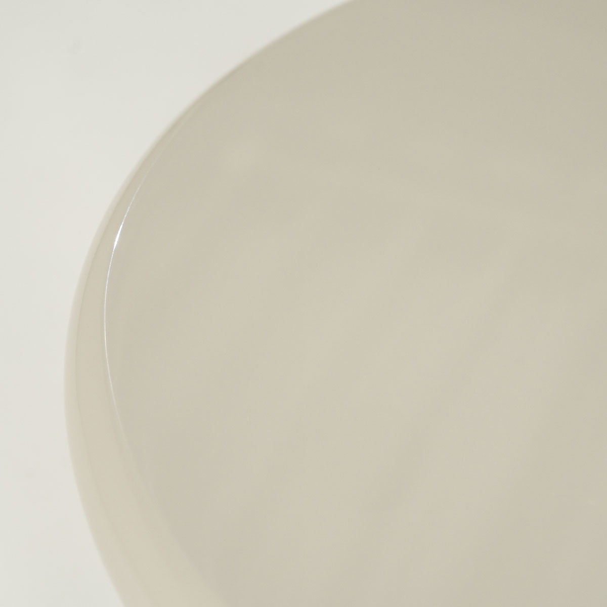 Beistelltisch Bloop Ø 45 cm MDF High Gloss beige Anstelltisch
