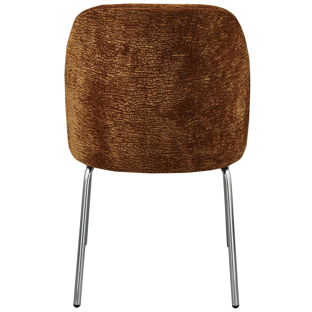 Esszimmerstuhl Vogue Chromebeine Chenille braun