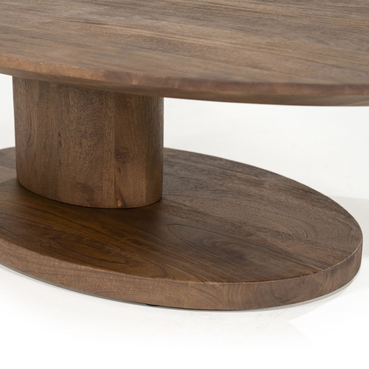 Couchtisch Novia oval 120 x 80 cm Mangoholz Sofatisch Beistelltisch