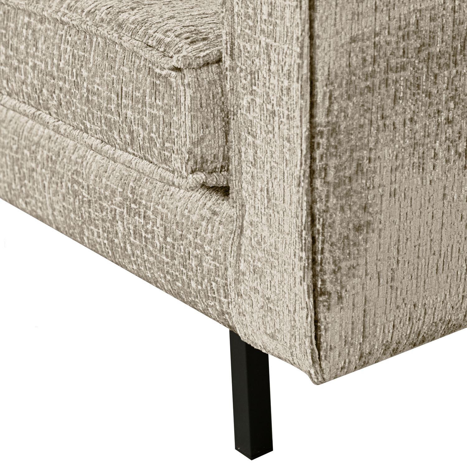 3 Sitzer Sofa RODEO Struktur Velvet Samt wheatfield