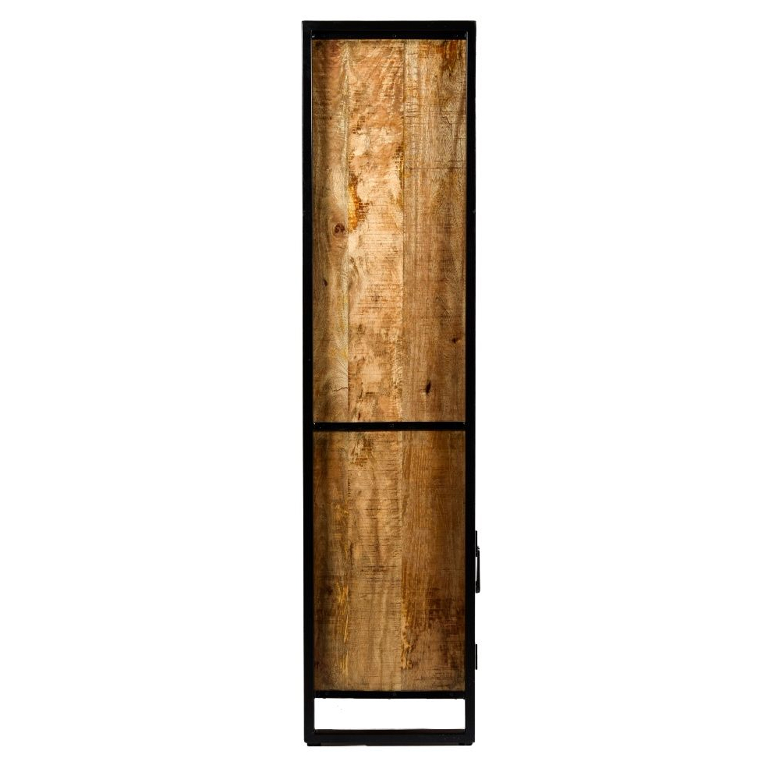 Schank Regal mit Türen Nairobi B 110 cm Mangoholz massiv Bücherschrank