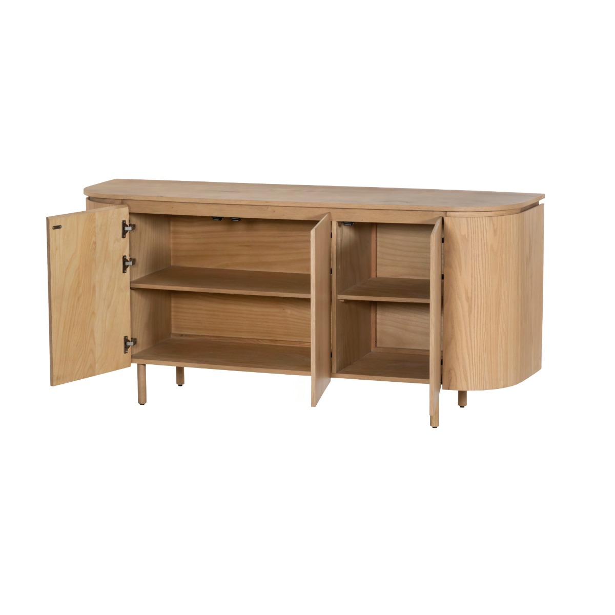Kommode Tobago 170 cm Eiche Furnier natur Sideboard Schrank