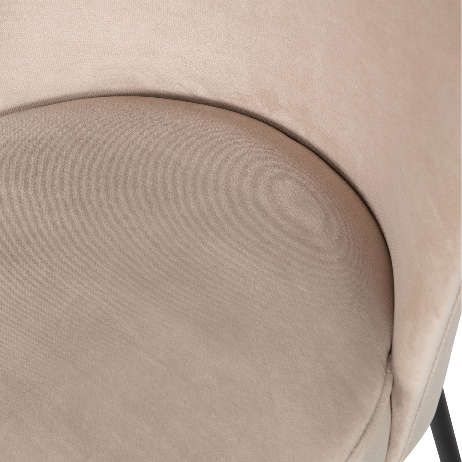 2er Set Esszimmerstuhl Vogue Samt khaki