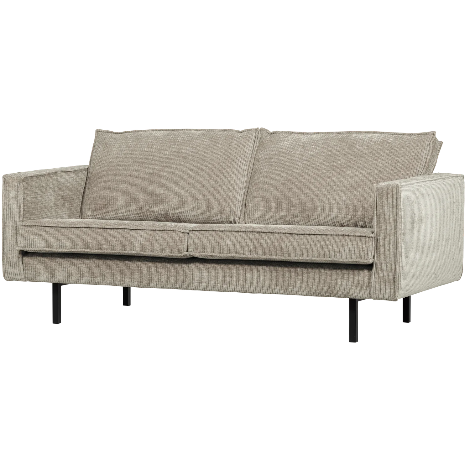 2,5 Sitzer Sofa RODEO Ripstoff dunkelsand Couch Loungesofa