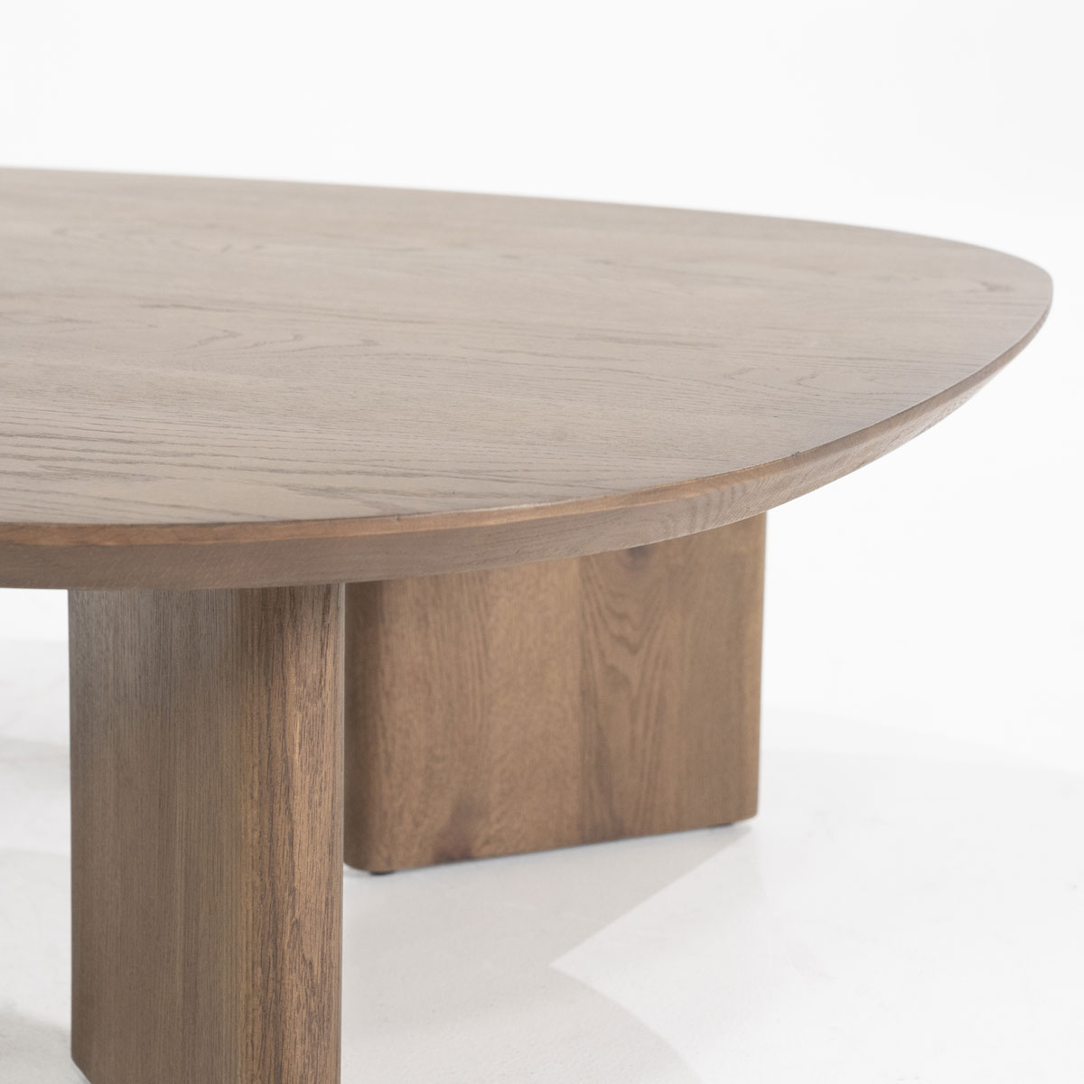 Couchtisch Stef 80 x 80 cm Eiche Holz Furnier braun