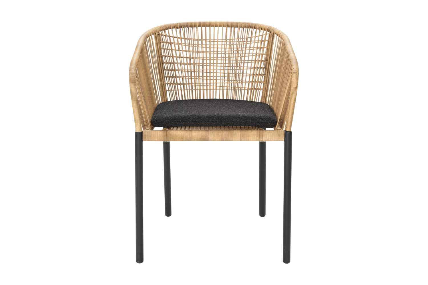  Gartensessel Gartenstuhl Delta Geflecht beige Aluminium  