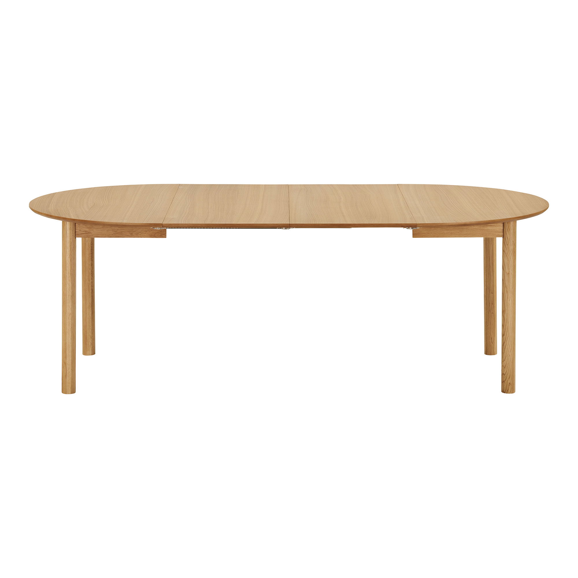 Esstisch Denmark rund Ø 120 erweiterbar auf bis L 220 cm Eiche Furnier natur