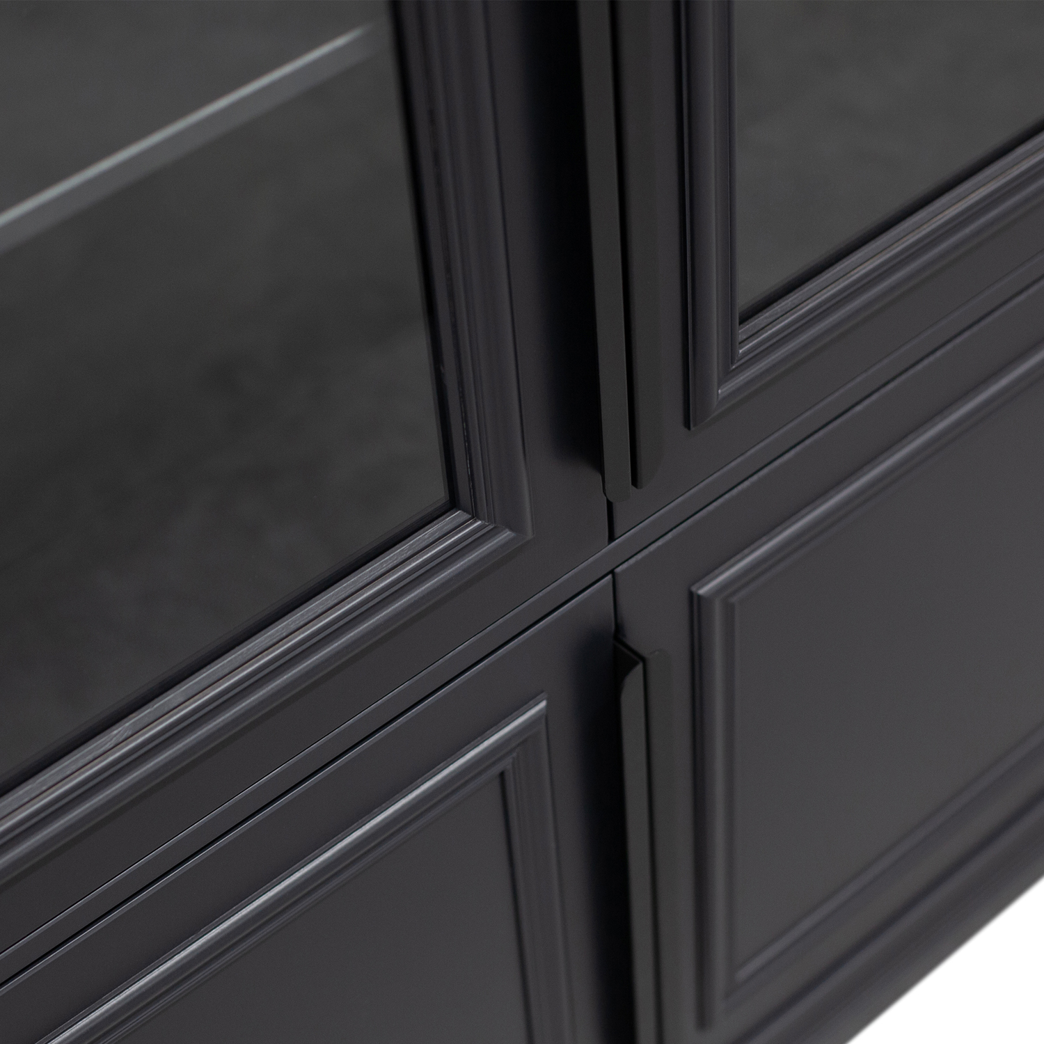 Vitrine Organize H 215 cm Kiefer Schrank schwarz