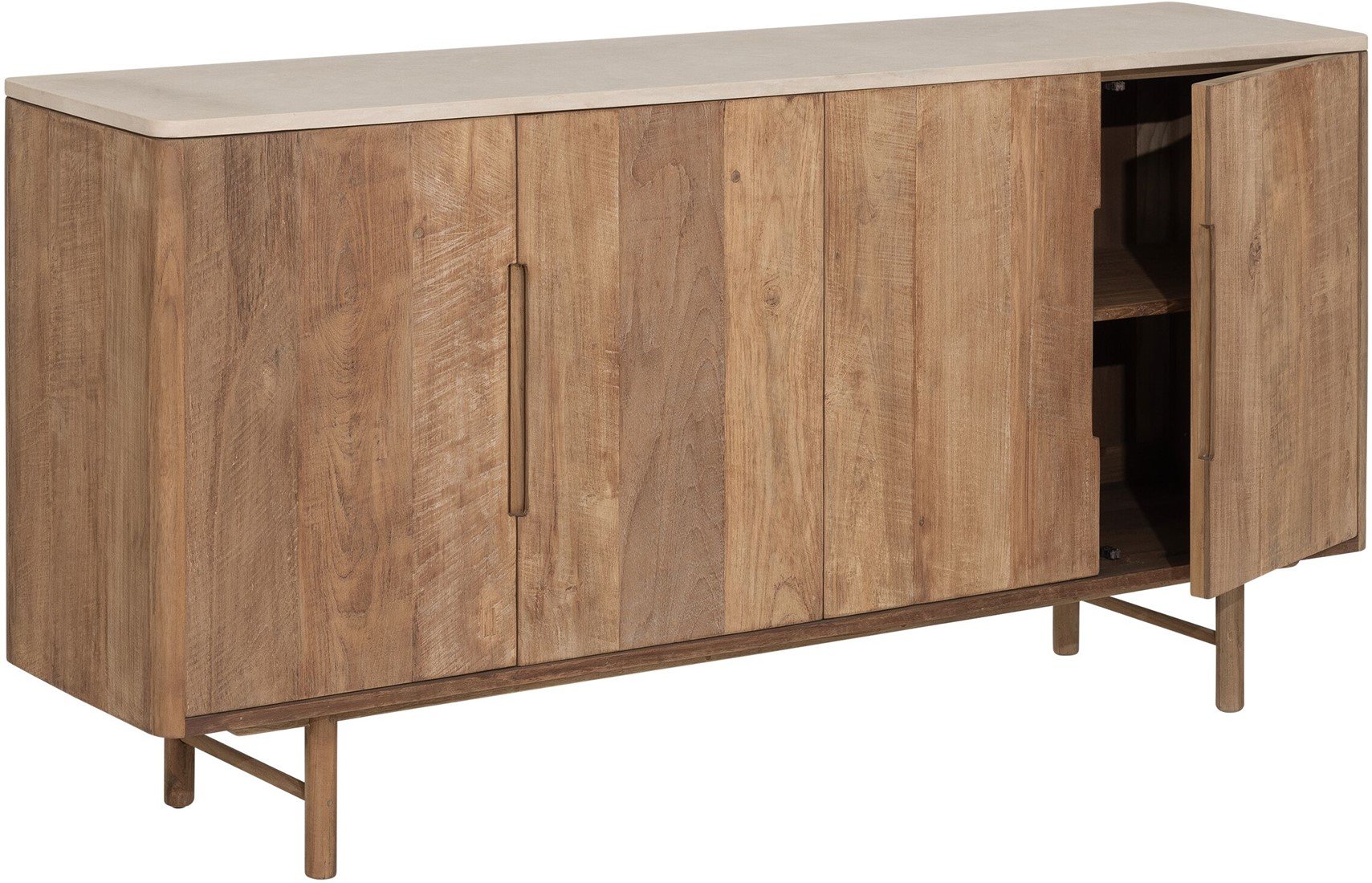 Sideboard Bliss 180 cm recyceltes Teakholz Mortex Kommode