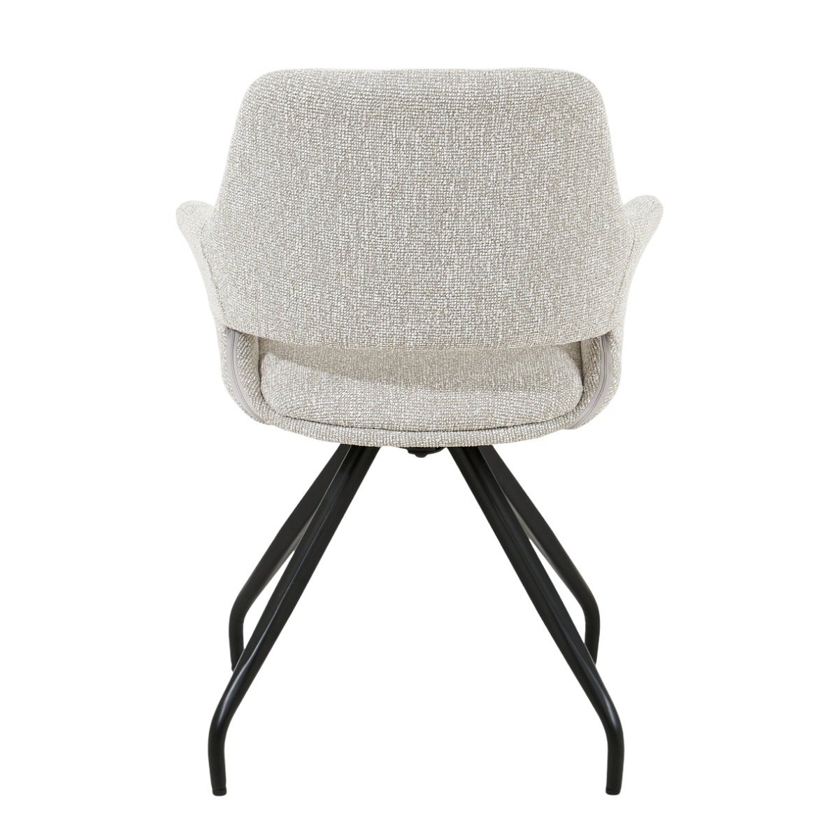Esszimmerstuhl Capp Drehstuhl Stuhl mit Armlehnen Stoff beige