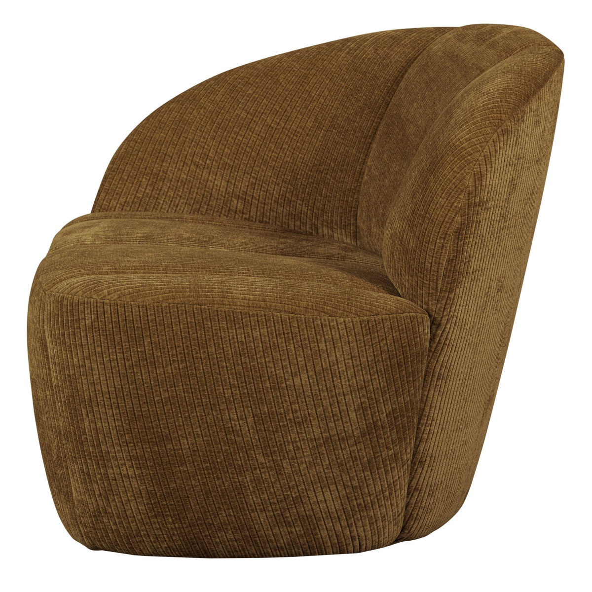 woood 2 Sitzer Sofa Bank MOJO links gerippter Stoff honiggelb