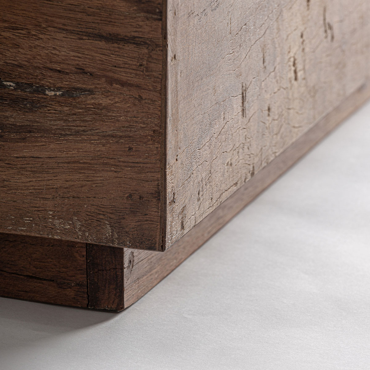 Couchtisch SELBY 150 x 70 cm Altholz rustikal braun