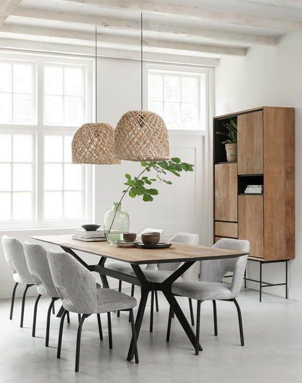 Esstisch Metropole 250 x 95 cm recyceltes Teakholz massiv
