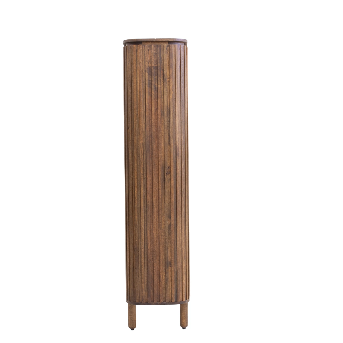 Wandschrank Schrank Myra H 180 cm Mangoholz dunkelbraun  