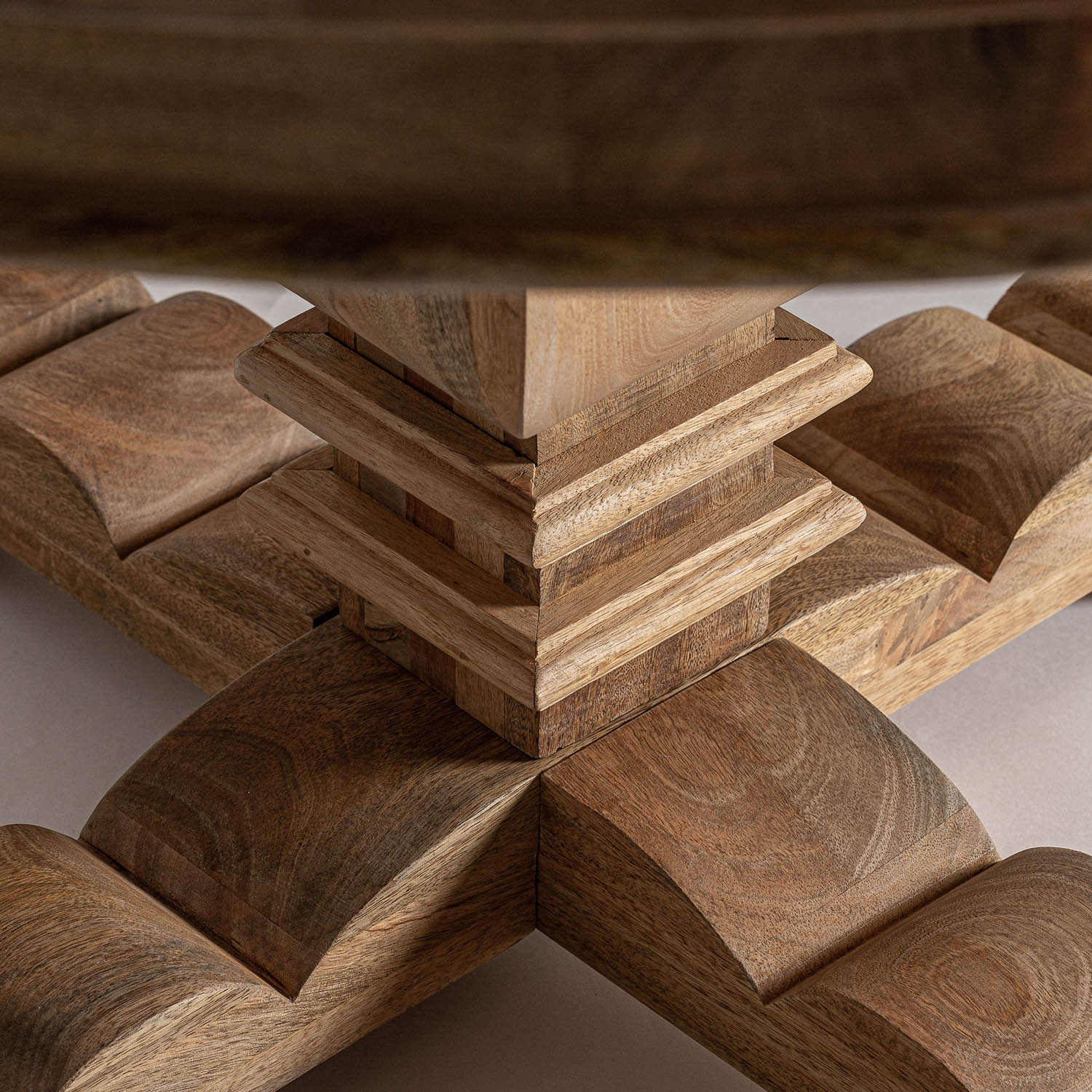 VICAL Esstisch KEHRIG rund 130 cm Mangholz massiv