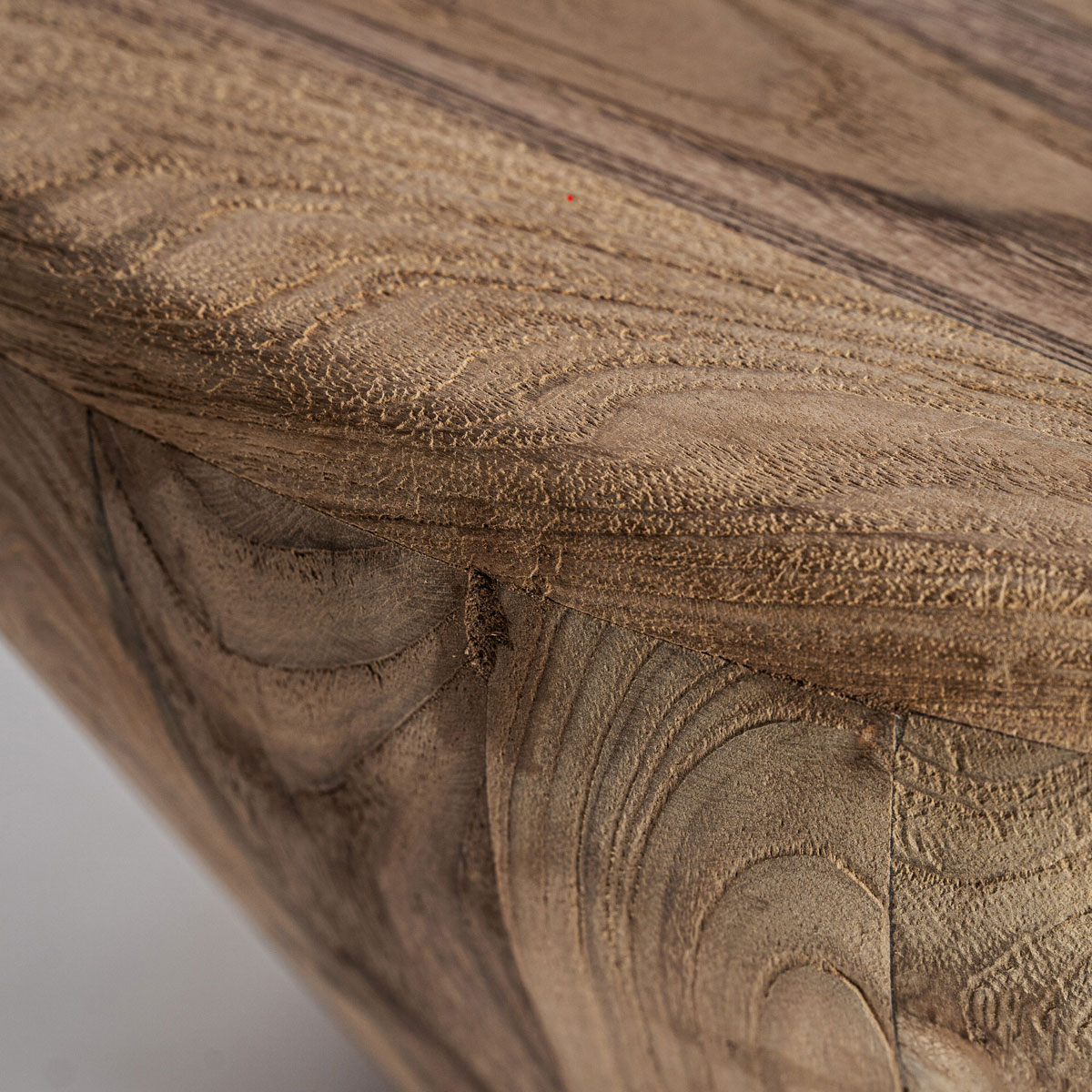 Couchtisch ERLOY rund Ø 70 cm recyceltes Teakholz