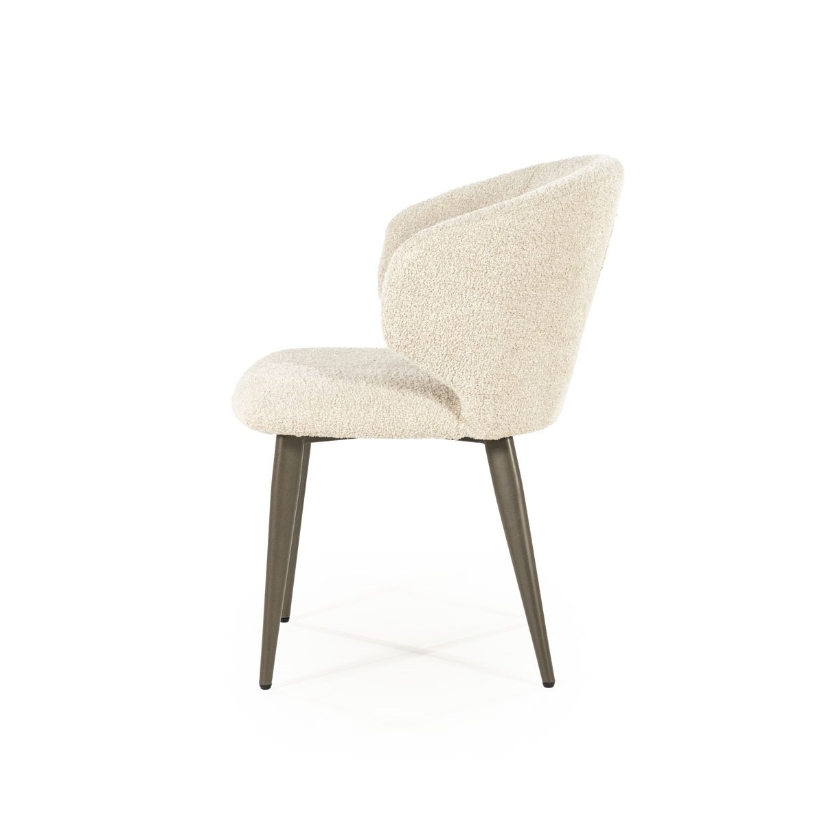 Esszimmerstuhl Mateo Vierfußstuhl Stoff beige