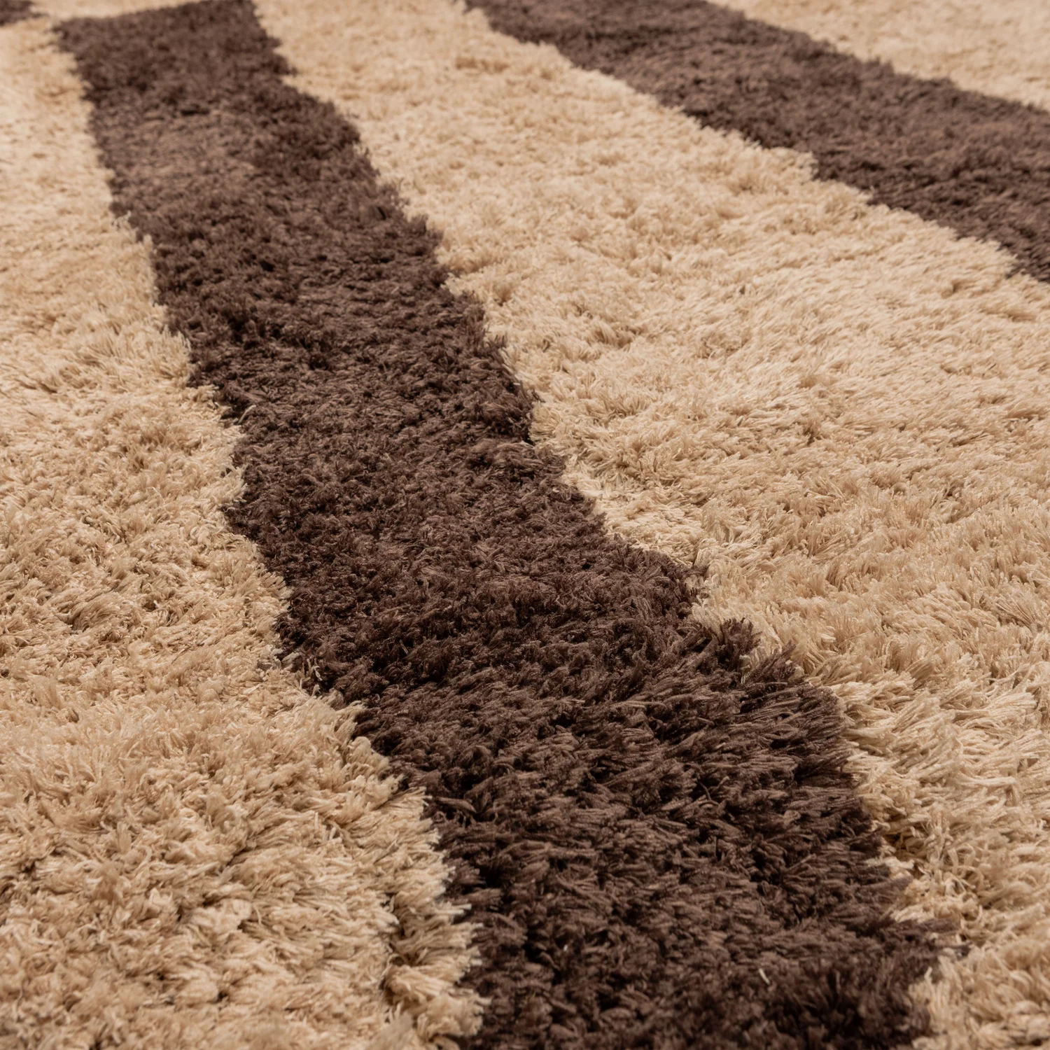 Teppich FAFA 300 x 200 cm drafisches Design natur/braun Carpet