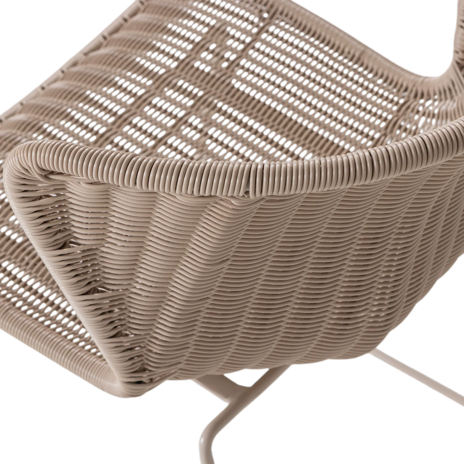 2er Set Gartenstuhl Stuhl WINGS Kunstrattan Poly Rattan sandfarben