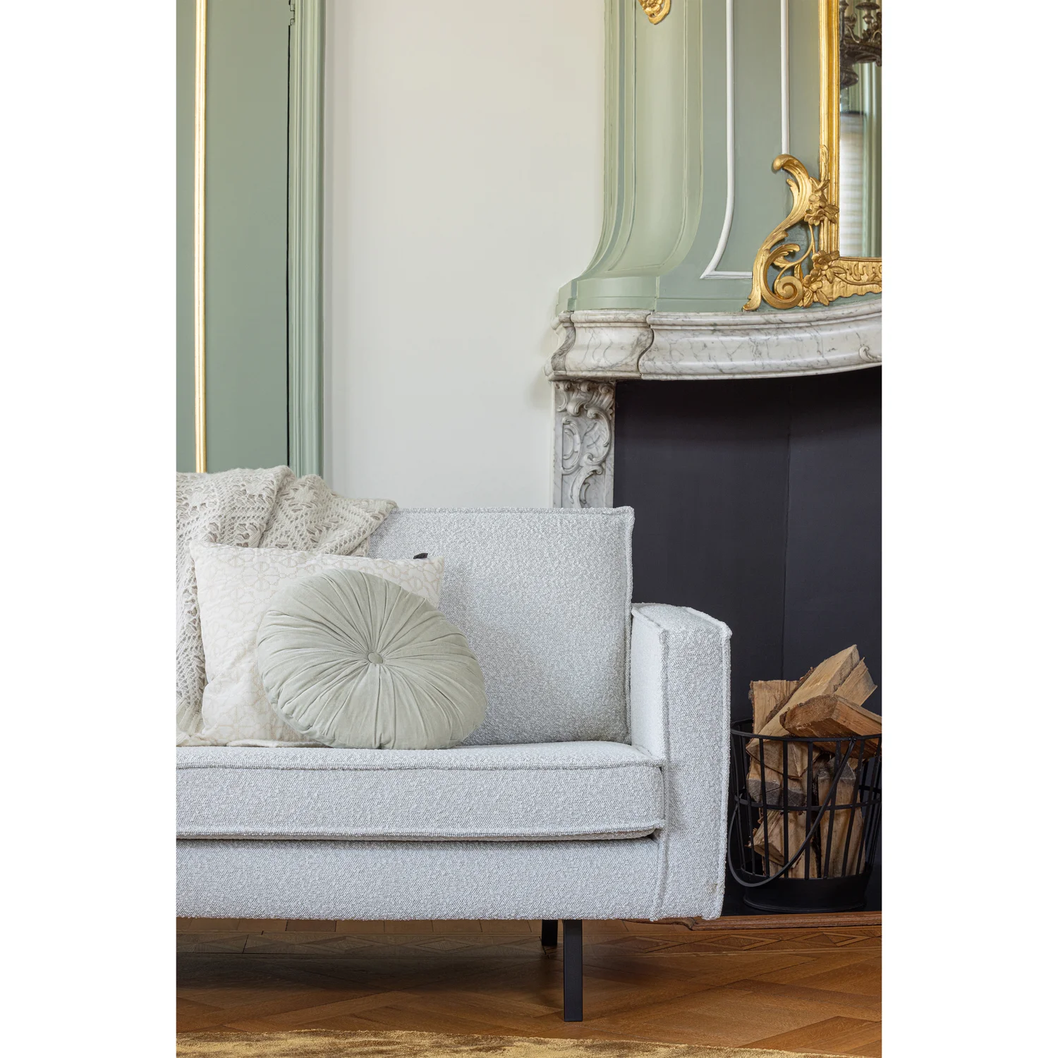 2,5 Sitzer Sofa RODEO Bouclé natur