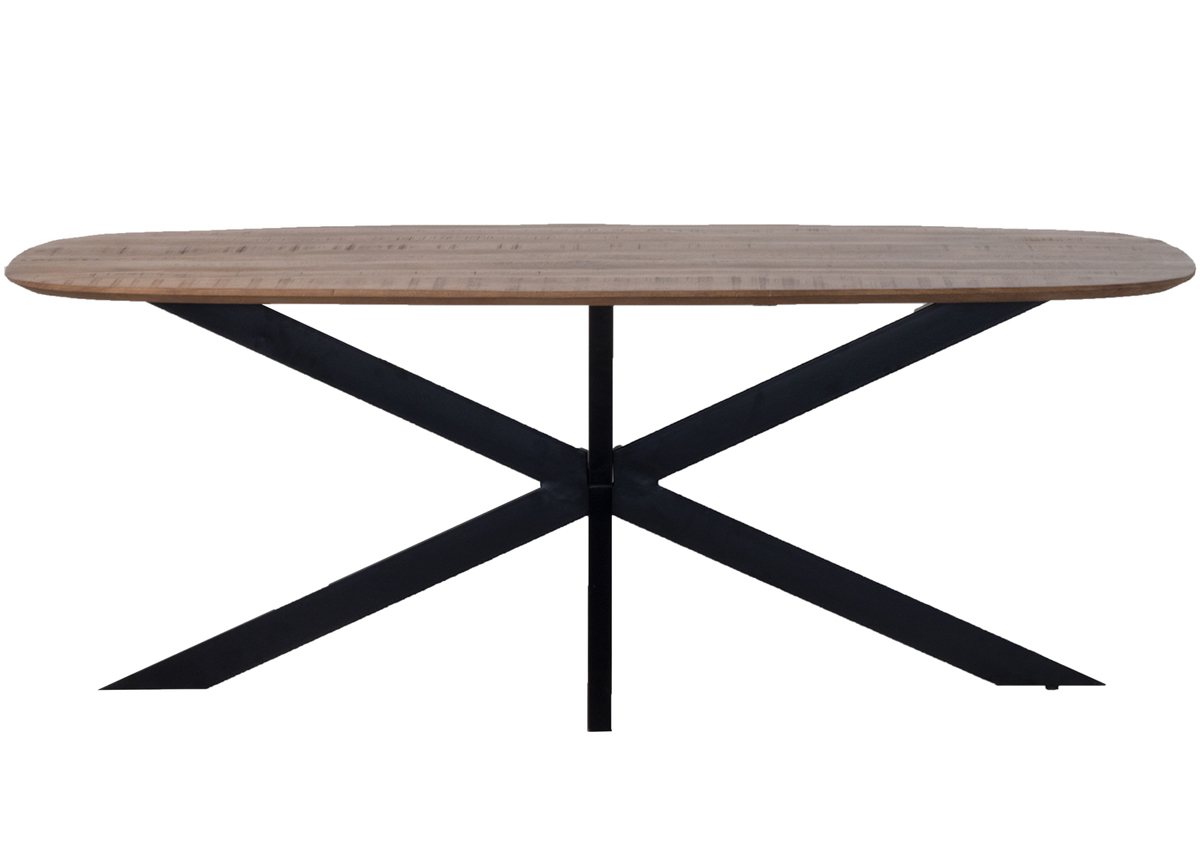 Esstisch LEON 240 x 100 cm oval Mango
