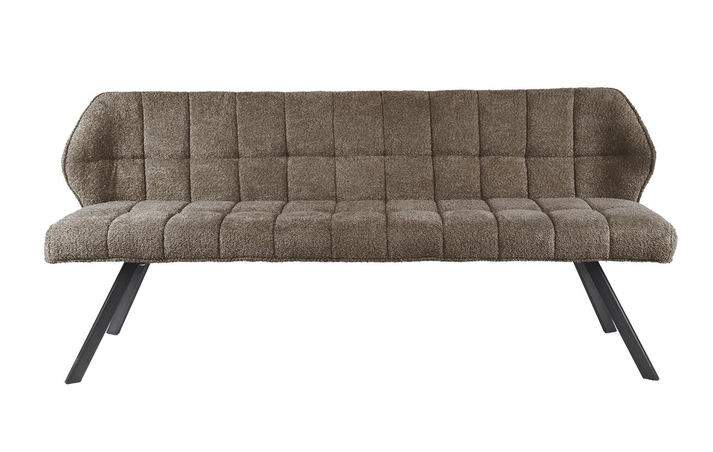 Esstischbank Bank Sitzbank FINO 180 cm Bouclé Stoff taupe