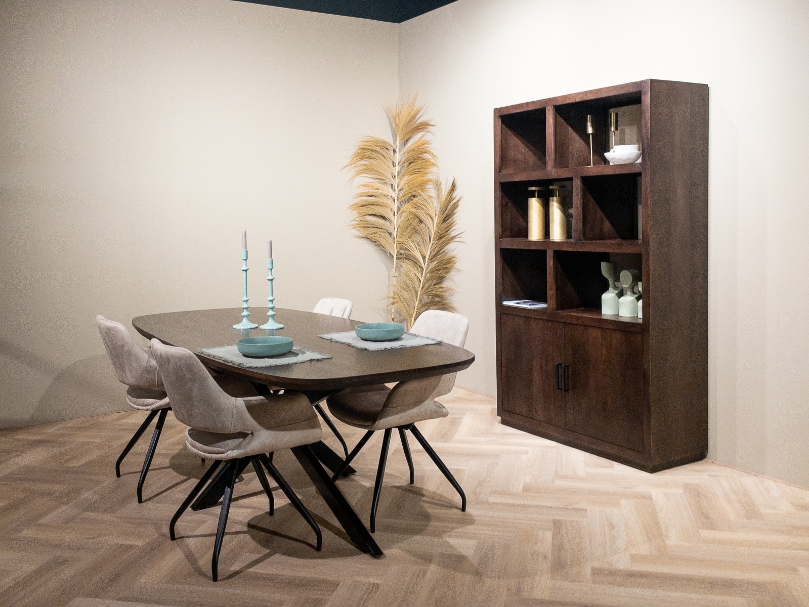 Schrank Regal Jaxx B 120 cm Mangoholz braun