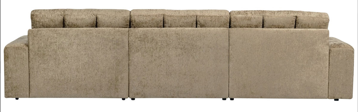 woood 3 Sitzer Sofa SECOND DATE Struktur Samt wheatfield