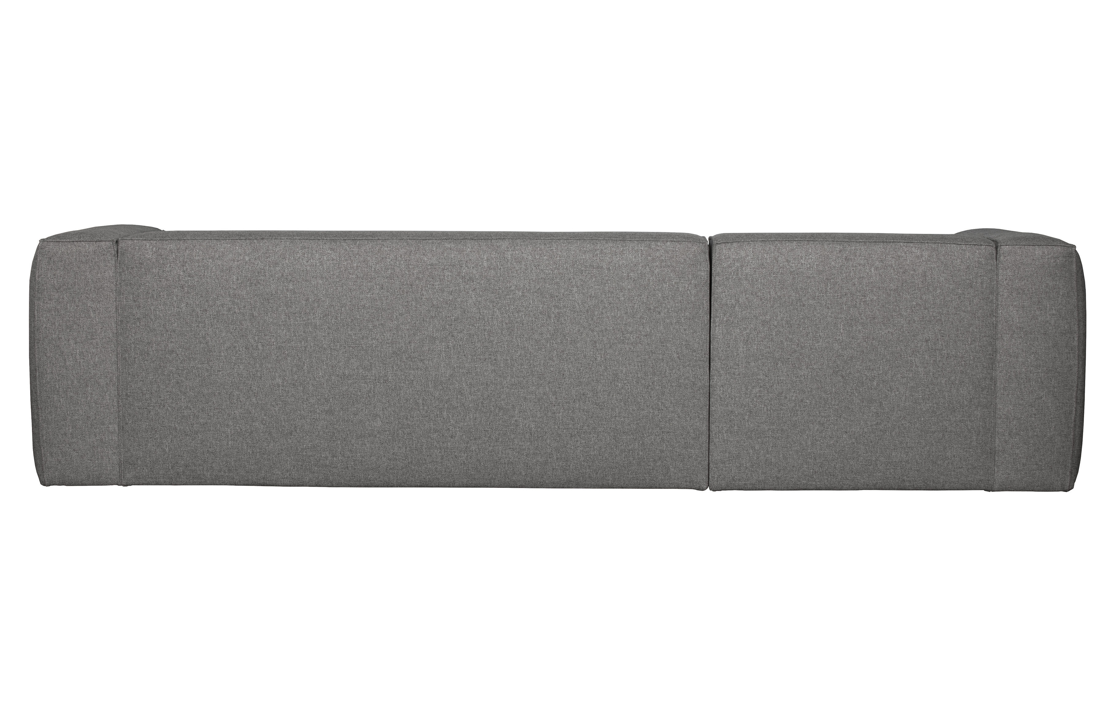 WOOOD Eckgarnitur BEAN mittelgrau Ecksofa Longchair rechts