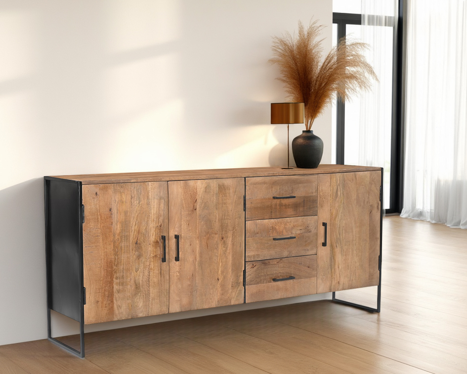 Sideboard Anrichte Elin 180 cm Mangoholz natur  