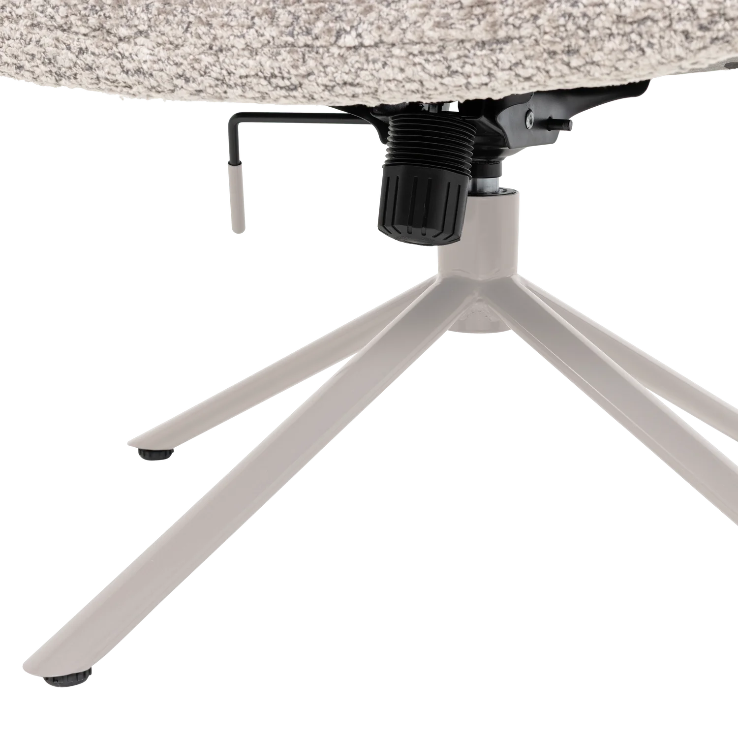 Loungesesel SOREN Sessel drehbar Wollbezug grau