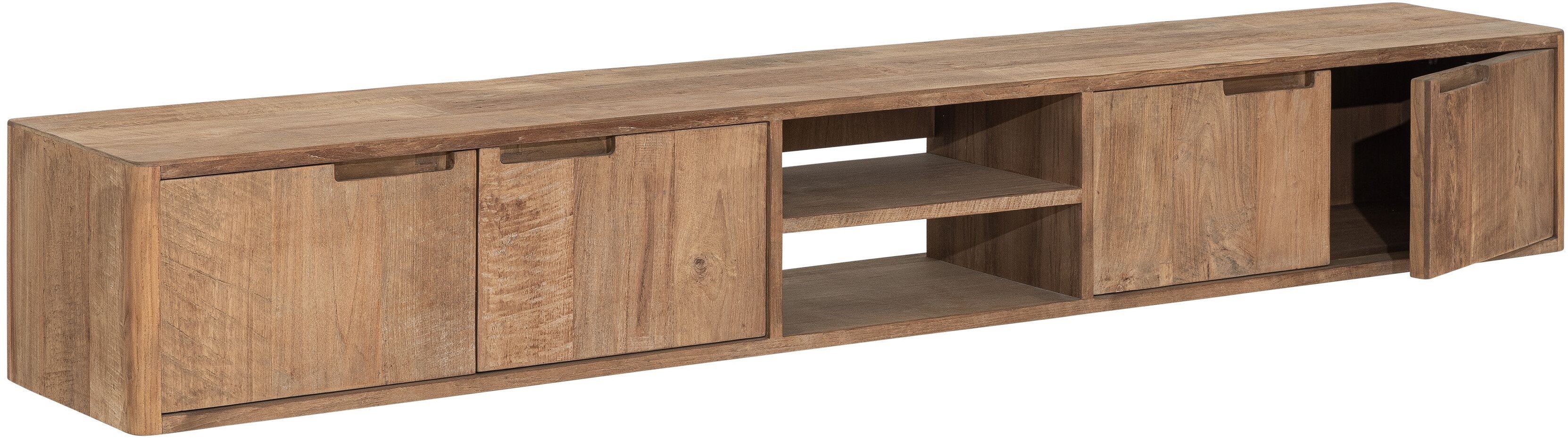 TV Möbel Bliss 210 cm hängend recyceltes Teakholz Lowboard