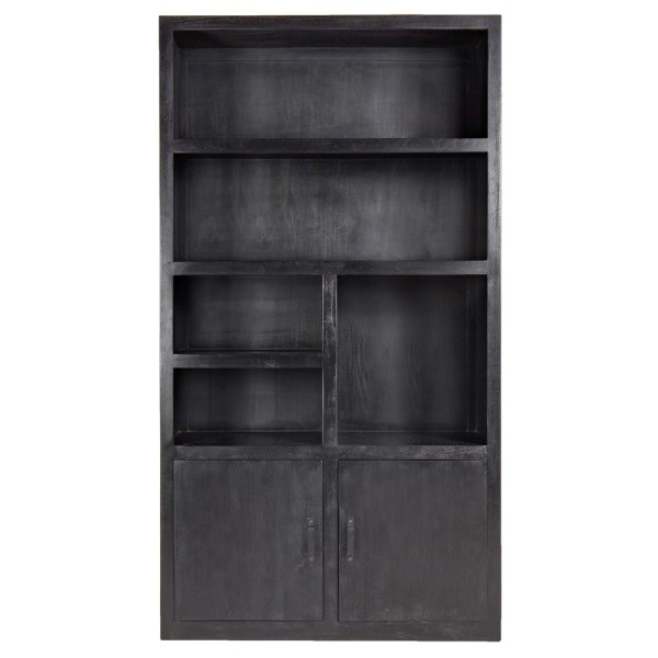 Bücherschrank Xaver B 120 cm Schrank Regal aus Holz schwarz