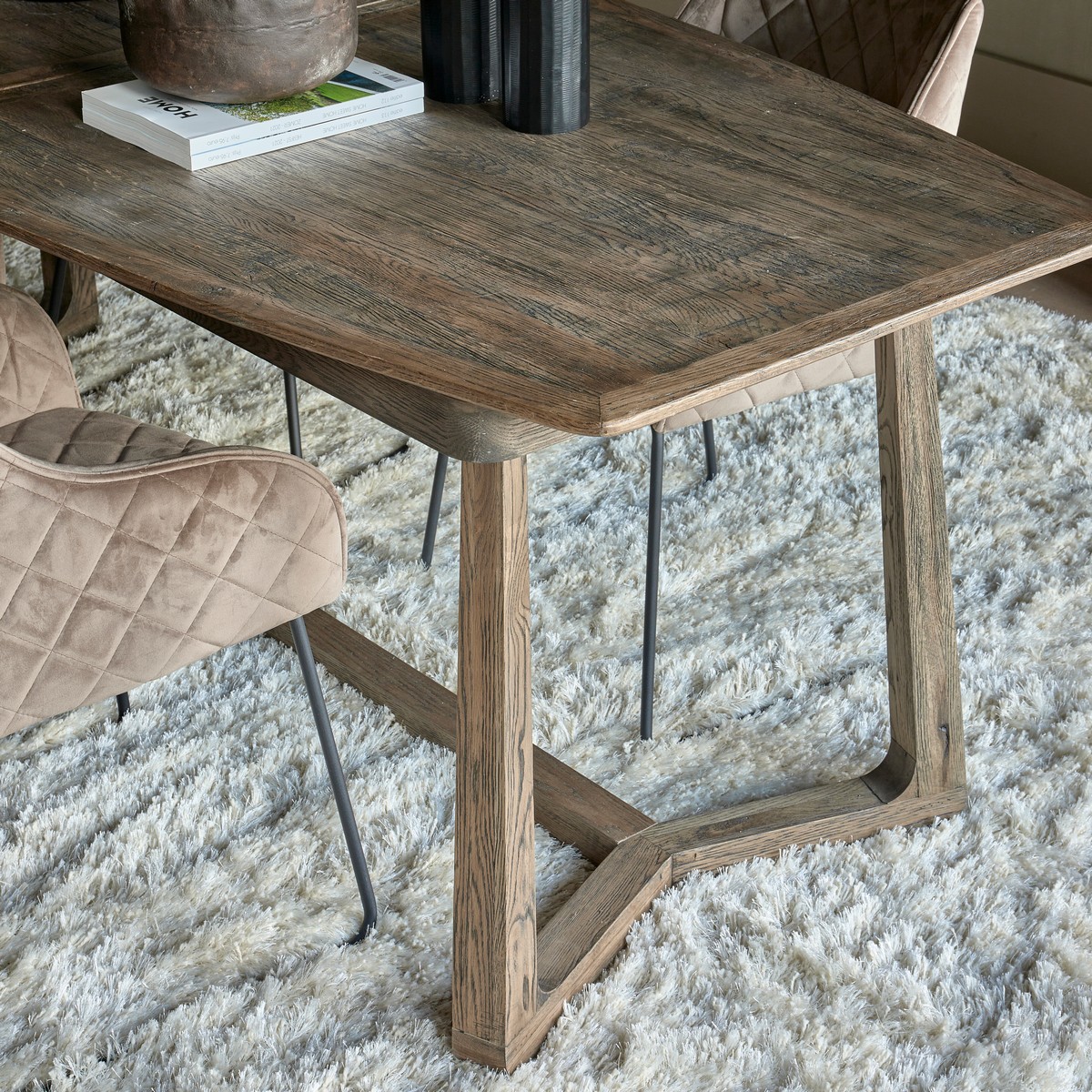 Rivièra Maison Esstisch Miller Ausziehbar 220–330 cm Eichenholz Natur