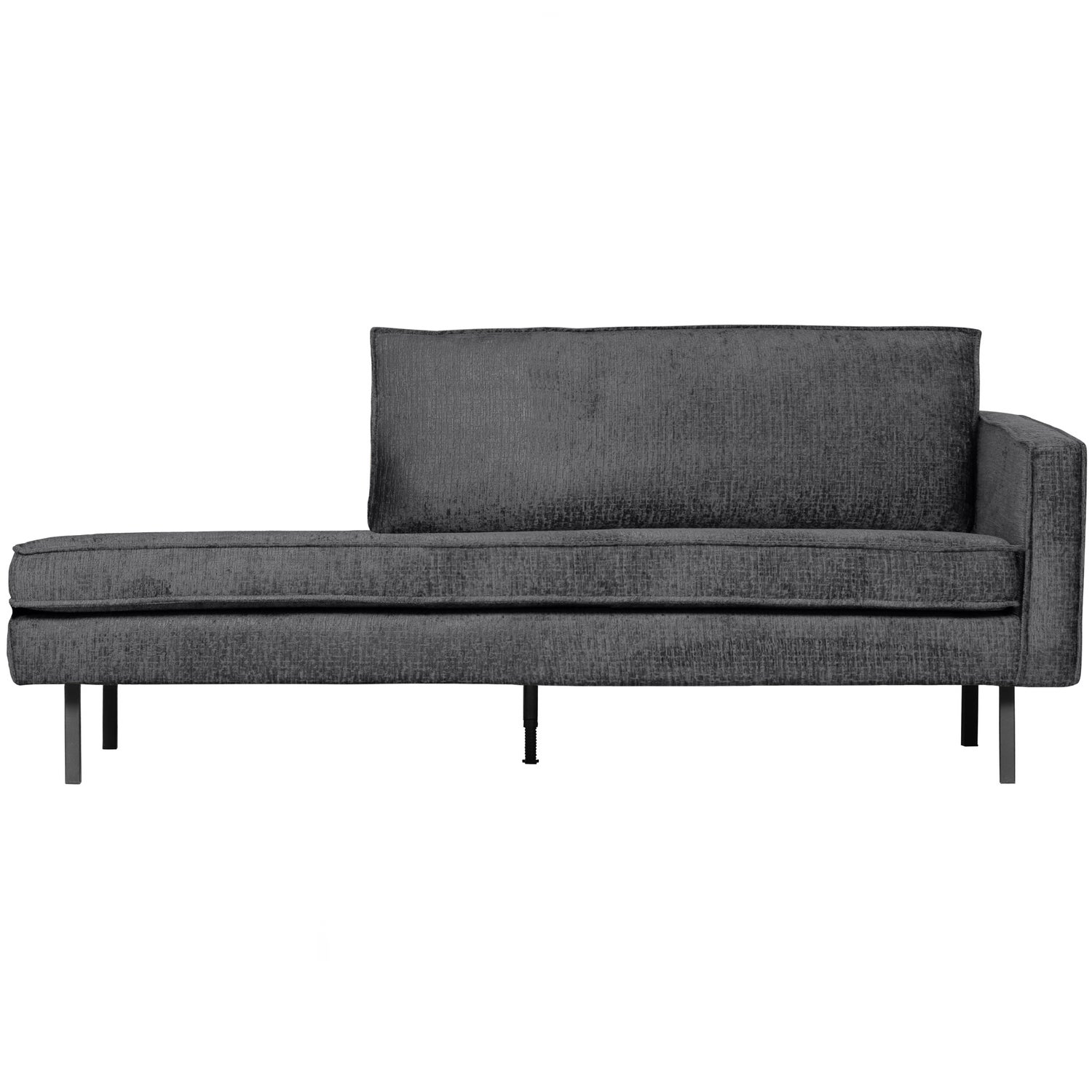 Sofa Chaiselongue RODEO Struktur Samt mountain Recamiere rechts Tagesbett