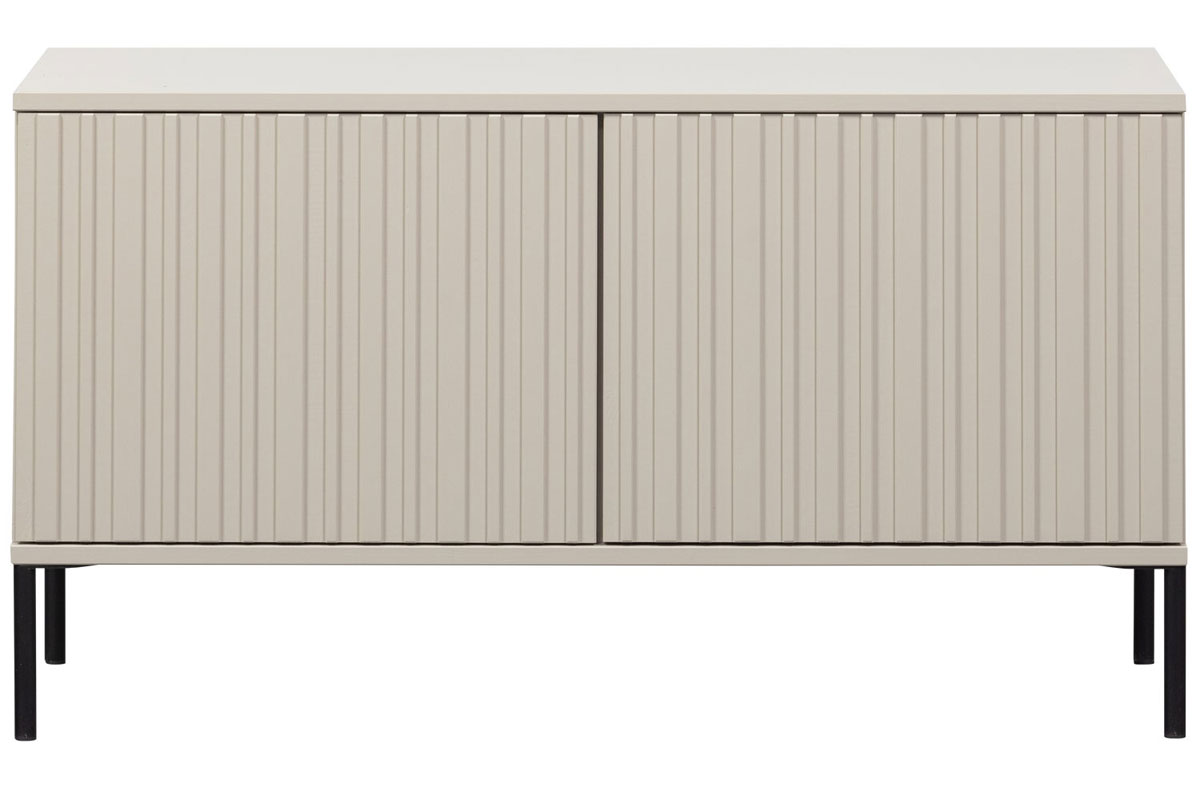 TV Möbel Sideboard Kommode New Gravure 100 cm Kiefernholz staubgrau