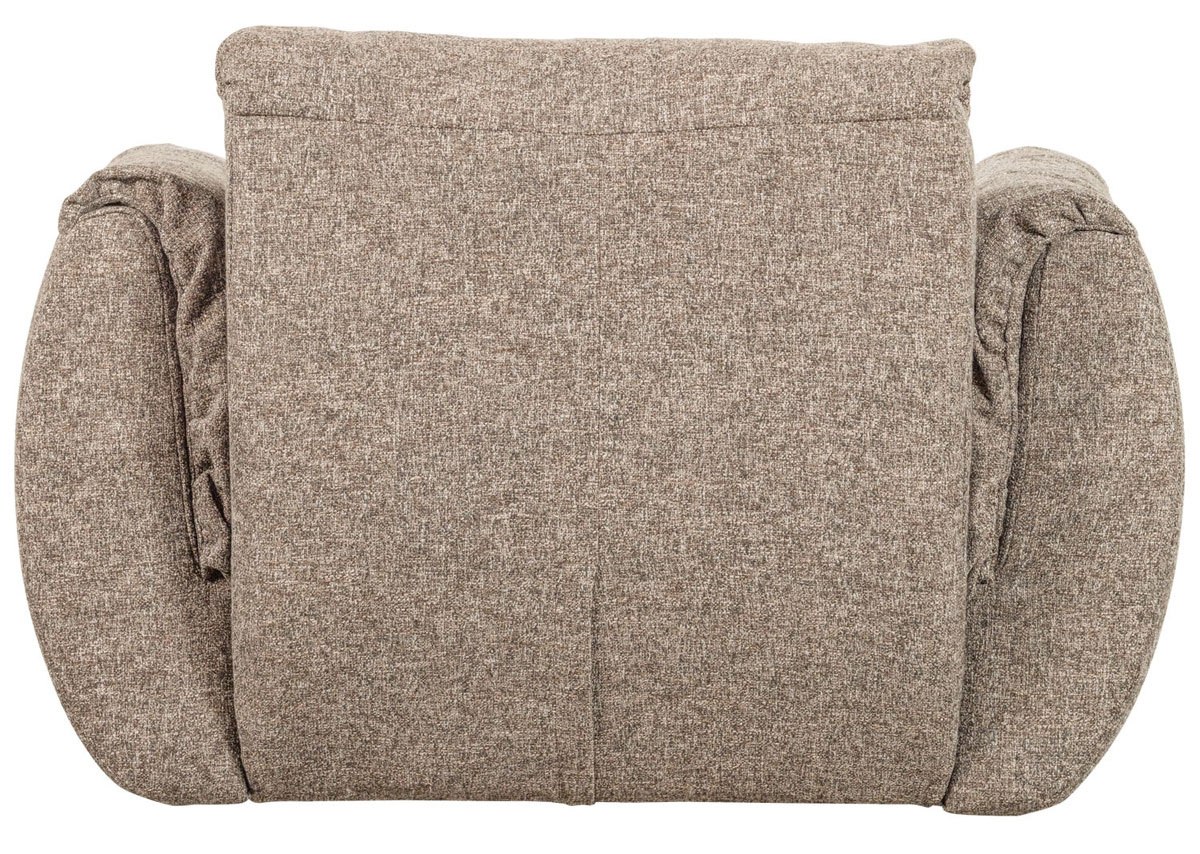 Sessel BAGGY drehbar Webstoff braun melange