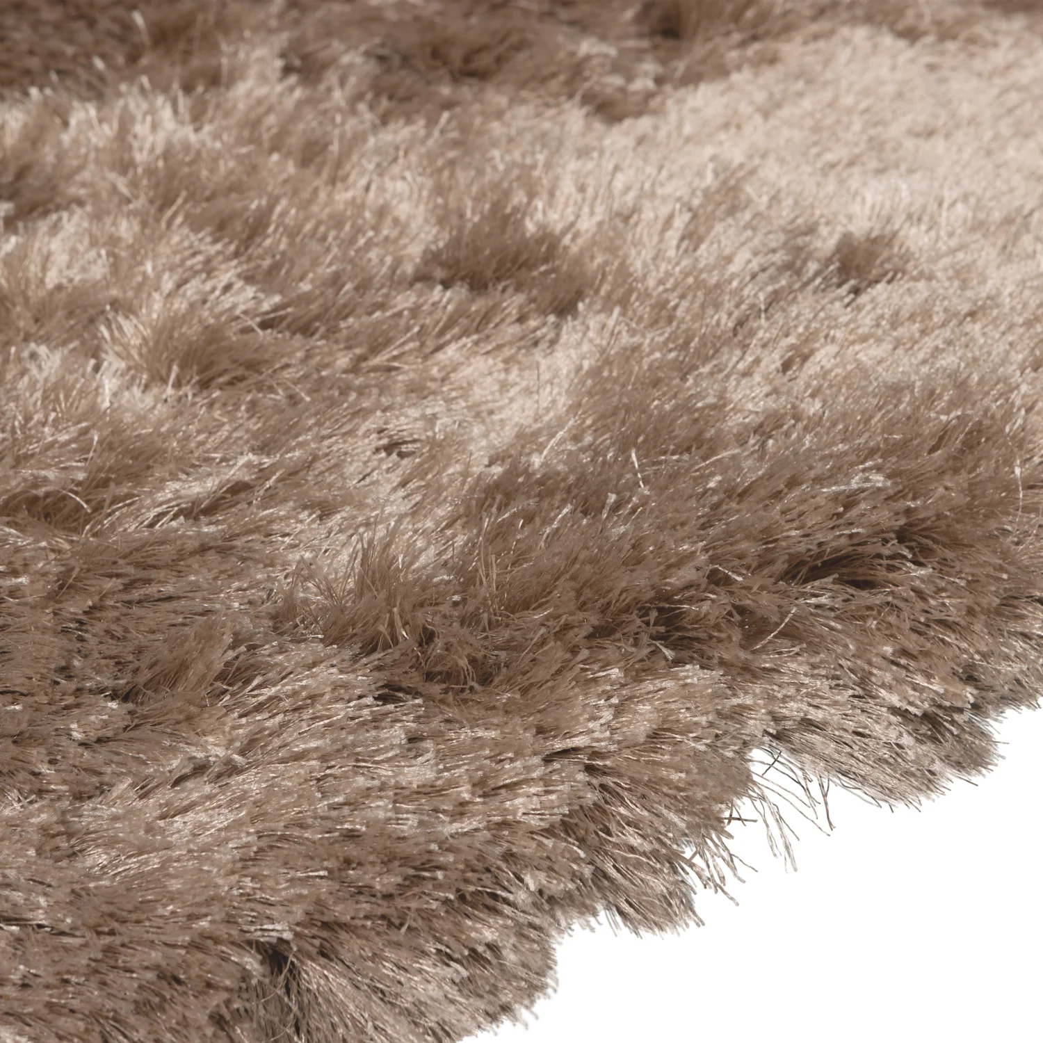Teppich PRALINE Ø 200 cm Kunstfasern nougat Carpet
