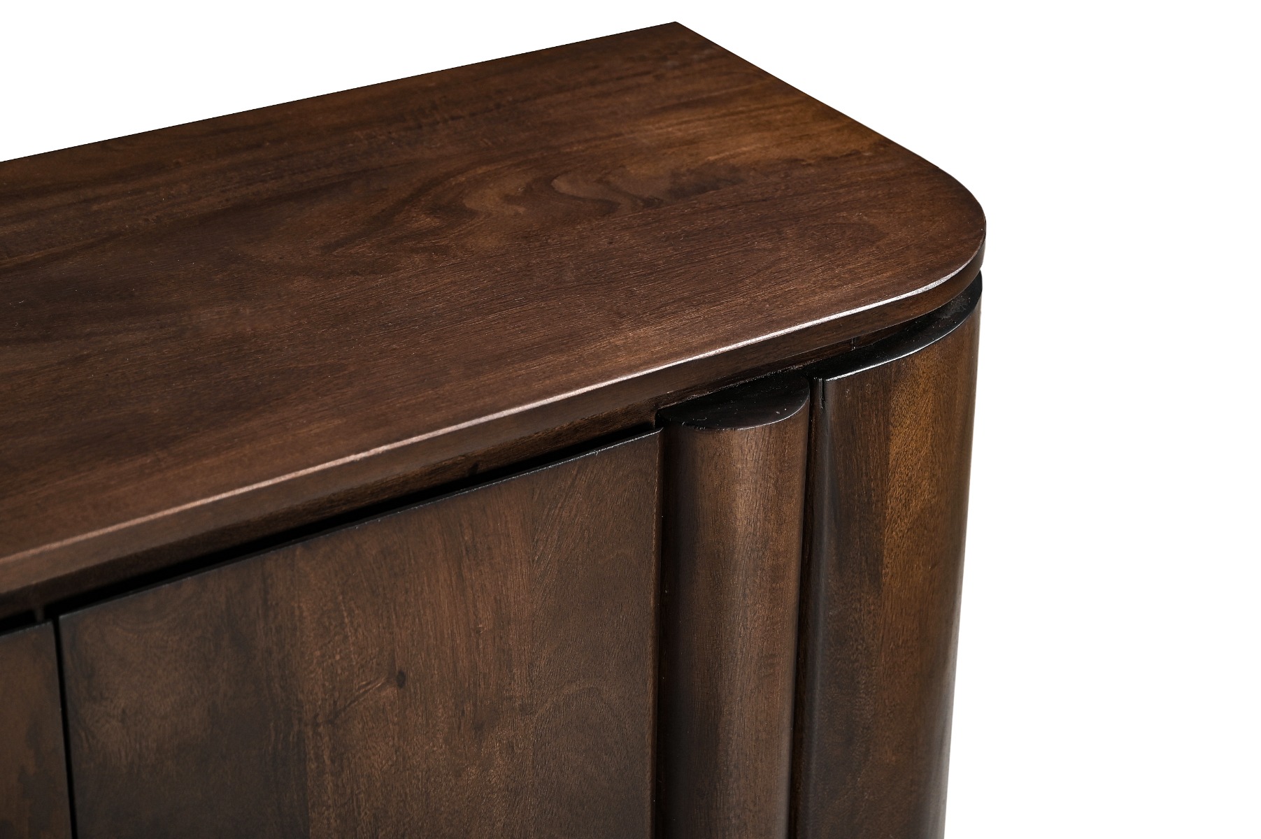 TV Möbel Lowboard Salano 210 cm Mangoholz braun Sideboard