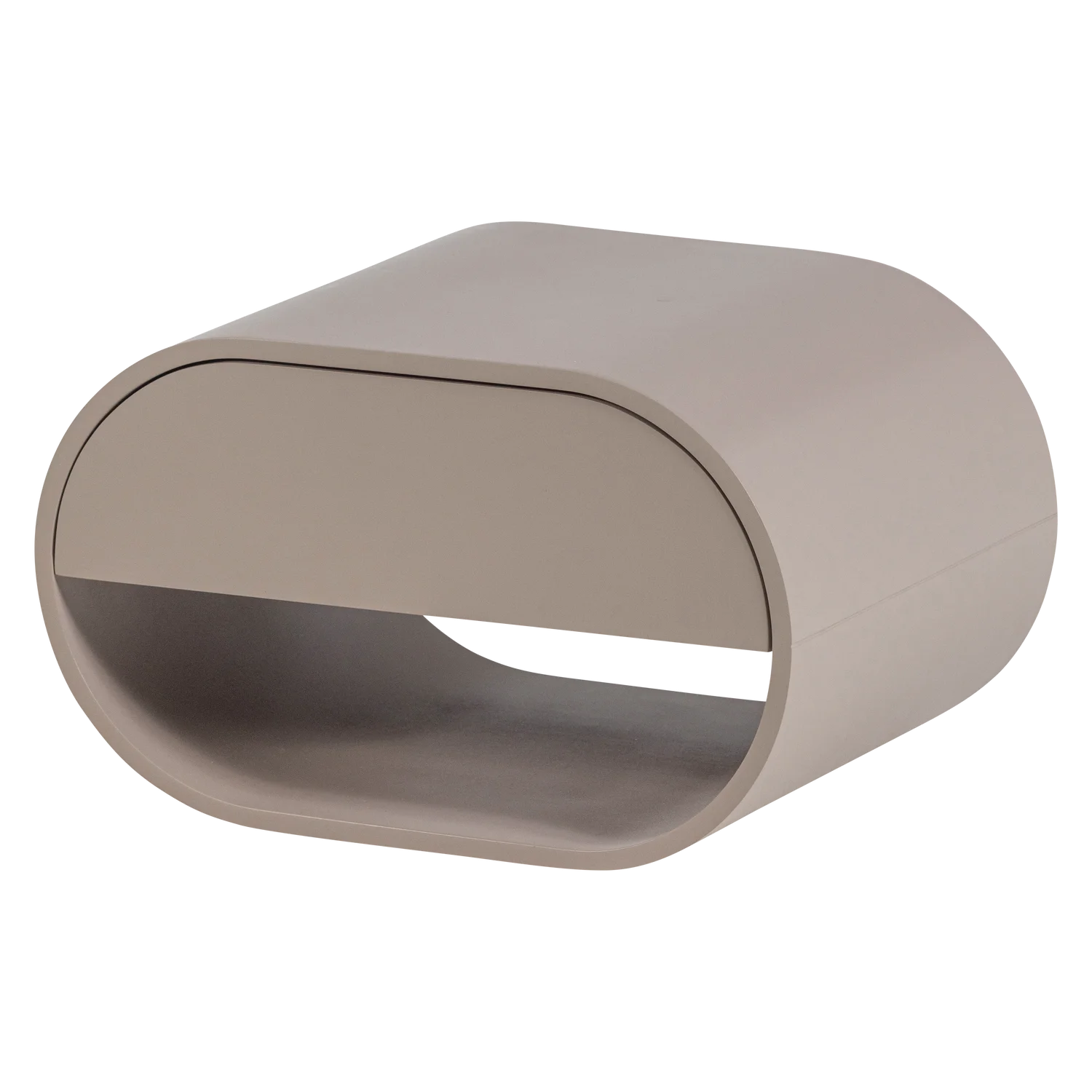 Wandregal Nachtschränkchen MOMO hängend MDF Holzmaserung sandfarben 