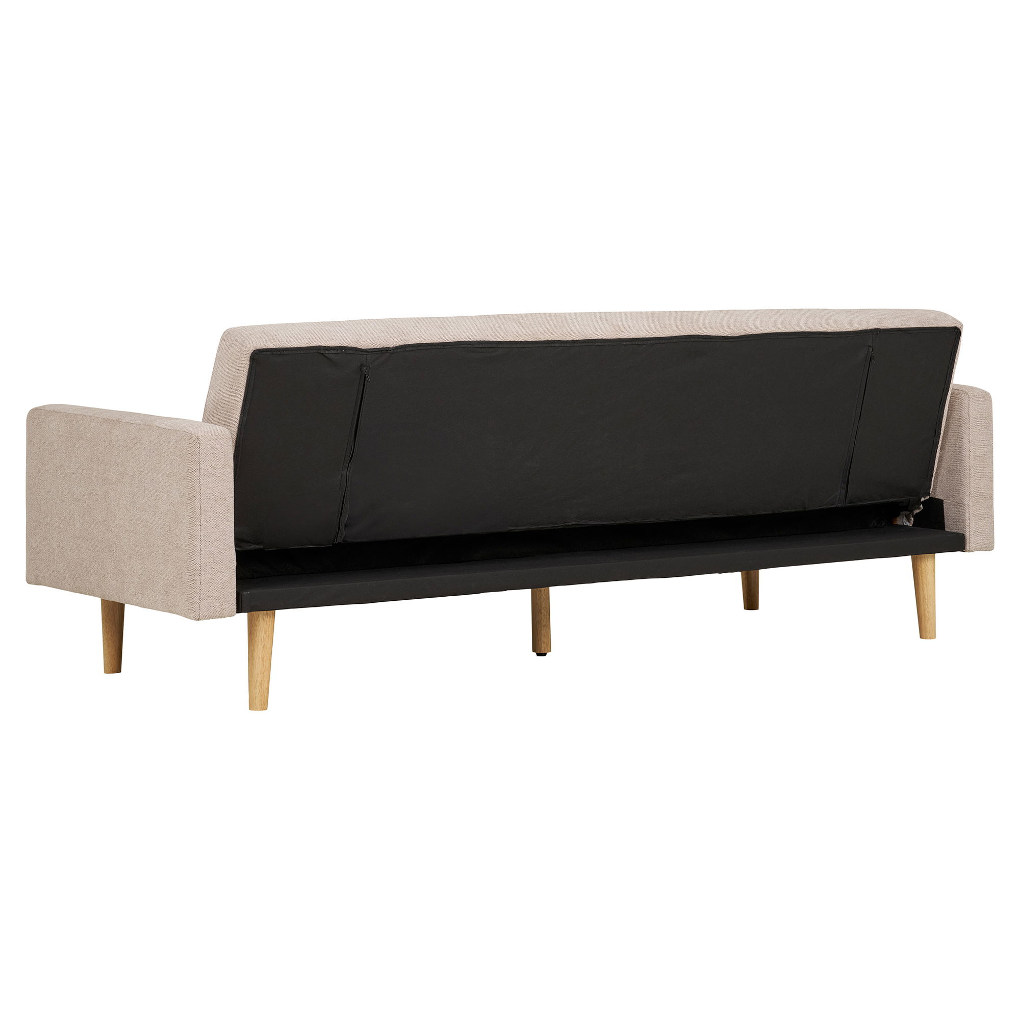 Schlafsofa Sofabett CARLOS 208 cm dunkelsand Couch Tagesbett