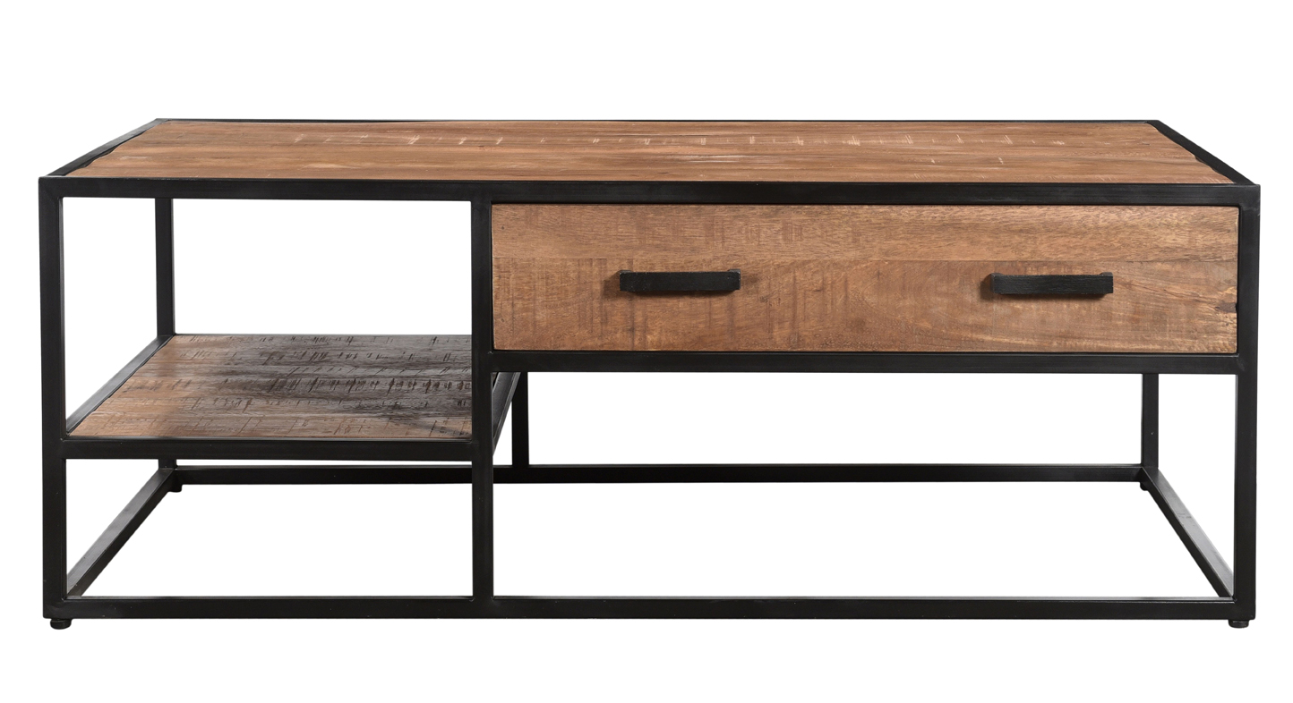 Couchtisch Sturdy mit Schubladen 120 x 70 cm Mango Holz