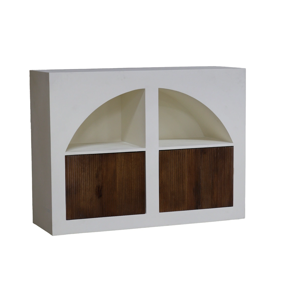 Sideboard Finé 120 cm mit 2 Türen Kommode Mangoholz MDF beige