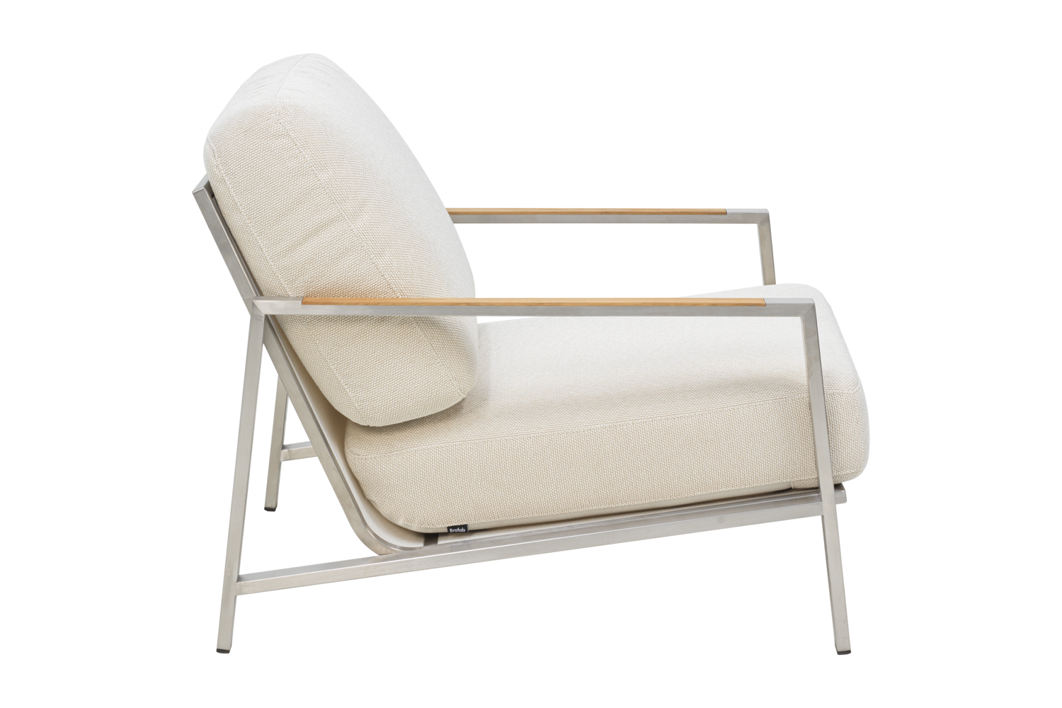 Gartensessel Gartenstuhl Naos Edelstahl Bezug beige