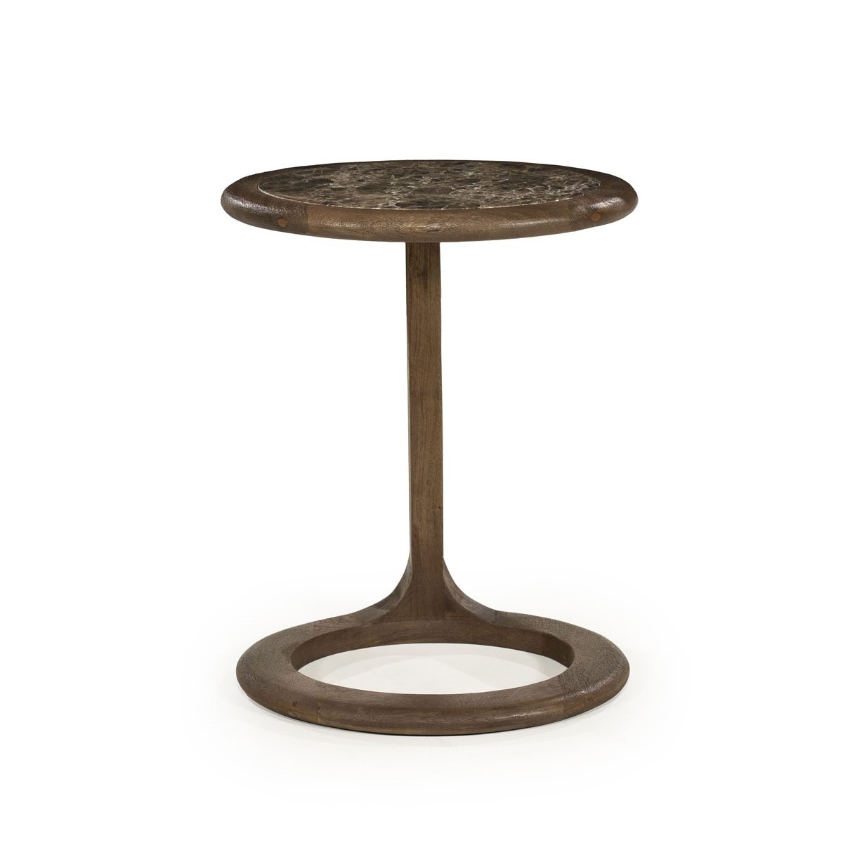 Beistelltisch Vito H 55 cm Marmor Mango Massivholz