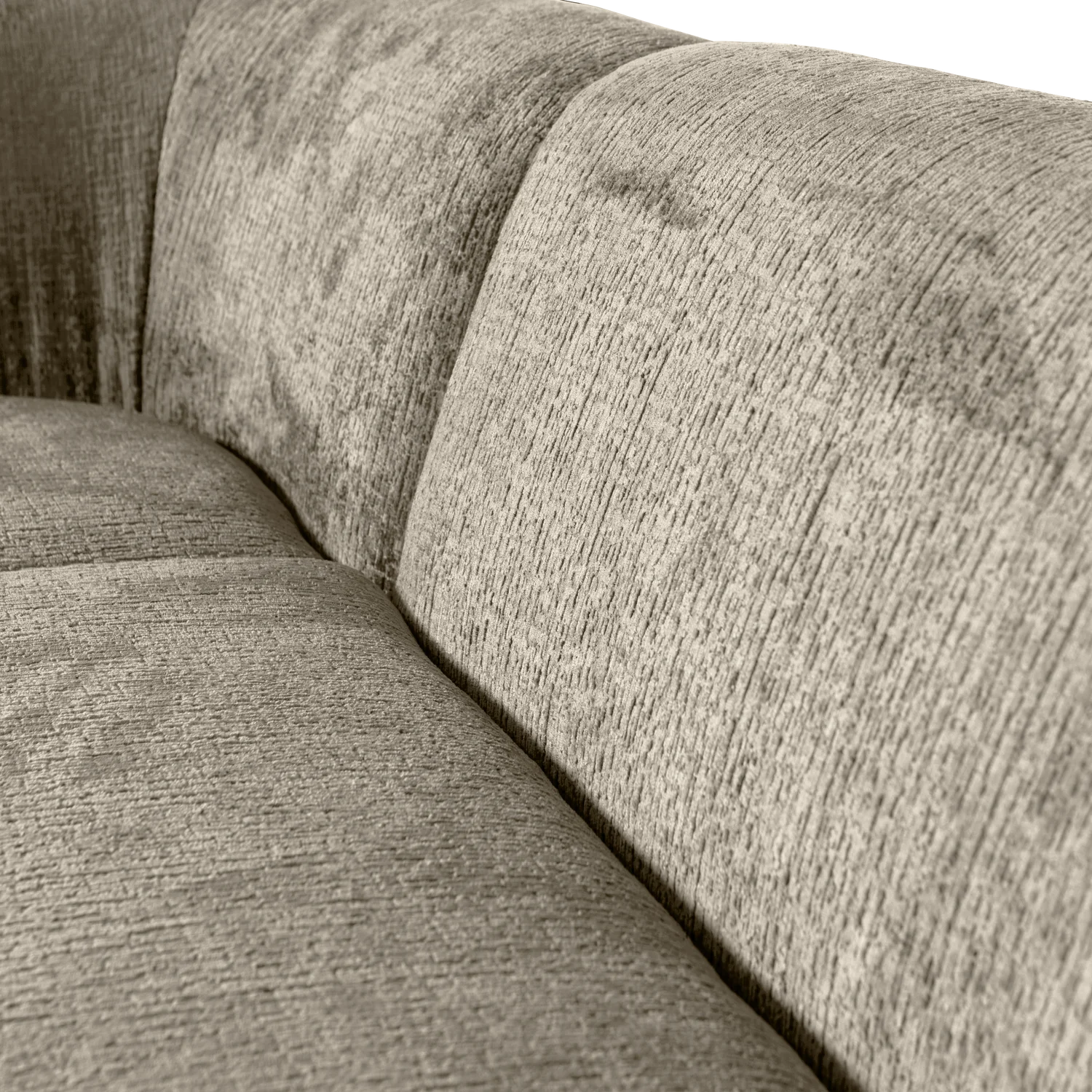 Eckgarnitur Sloping Struktur Velvet wheatfield Ecksofa Longchair links