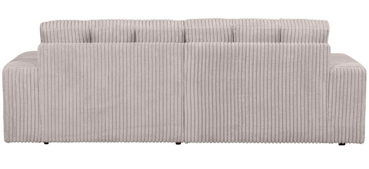 woood 2 Sitzer Sofa SECOND DATE Ribcord natural