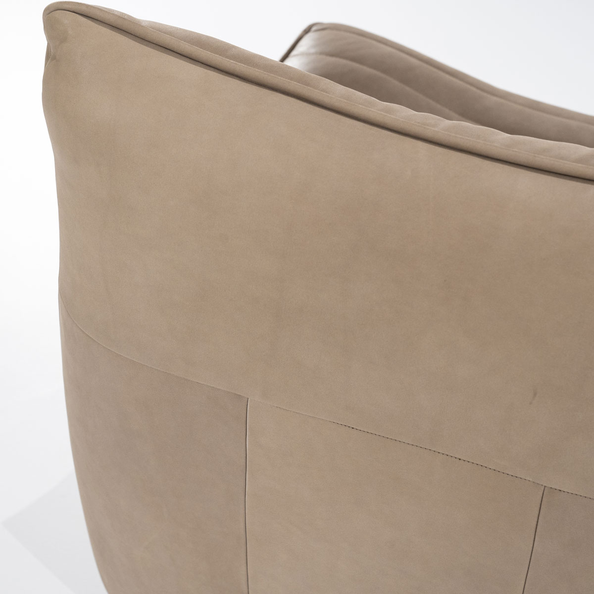 Sessel Relaxsessel COSTAR  Leder taupe Drehsessel