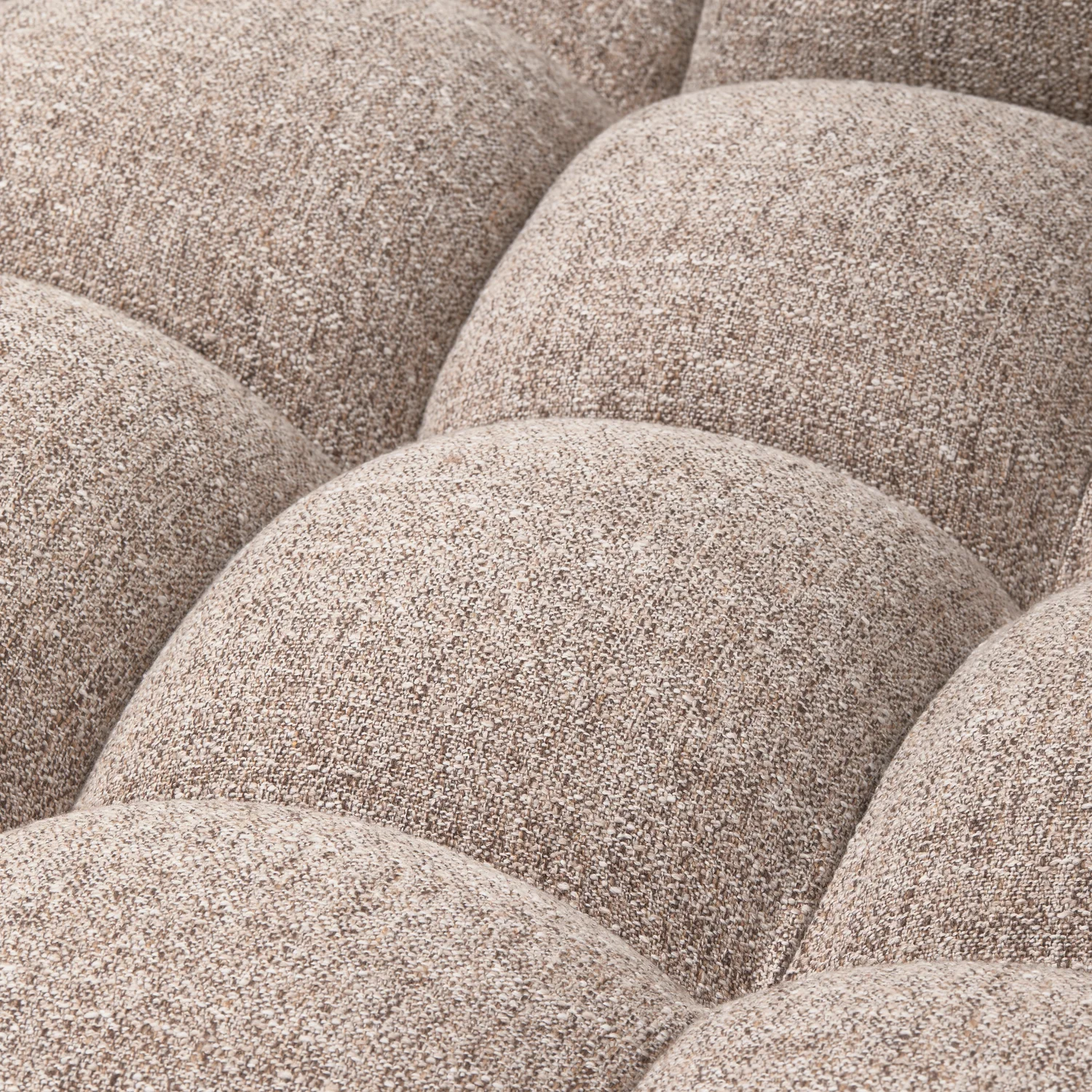 Ecksofa Sofa ALLURE Bezug Webstoff Melangebraun Chaiselongue links