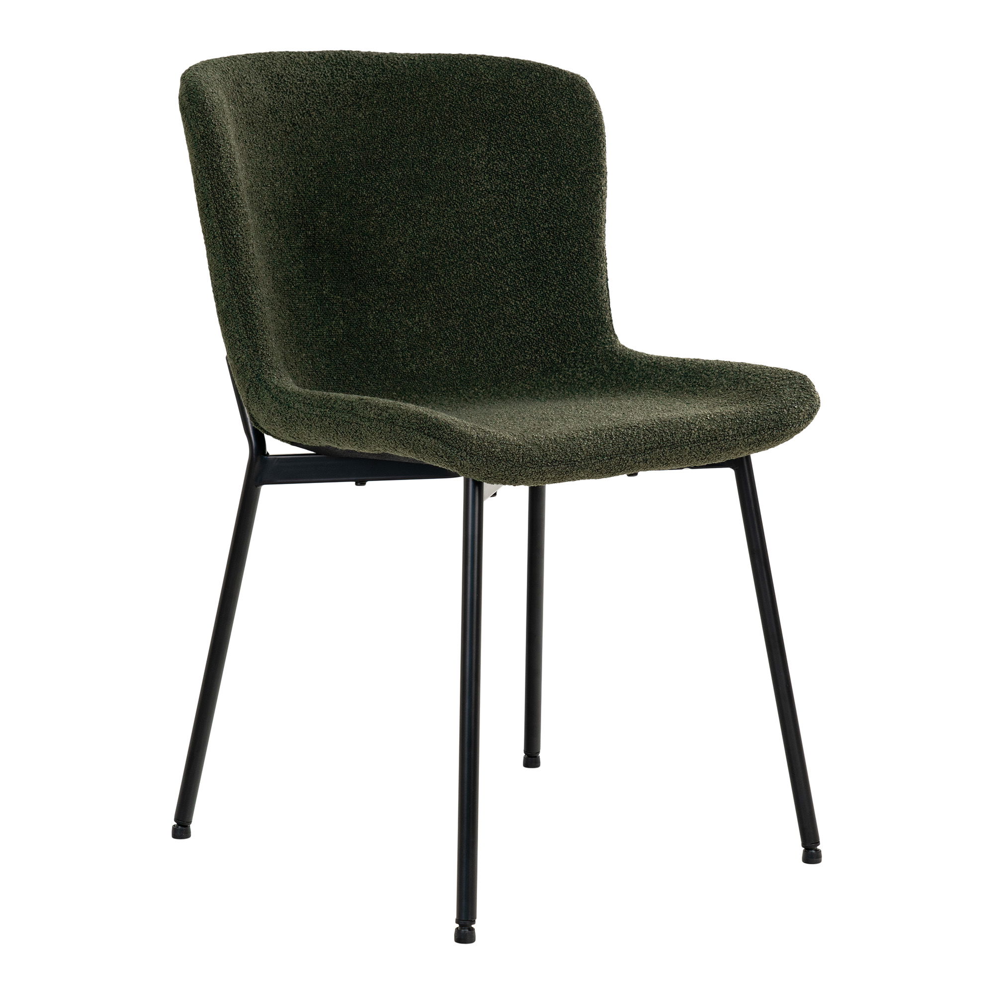 Esszimmergruppe OSKAR 5 tlg Esstisch rund Ø 120 cm Eiche Furnier 4 Stühlen dunkelgrün